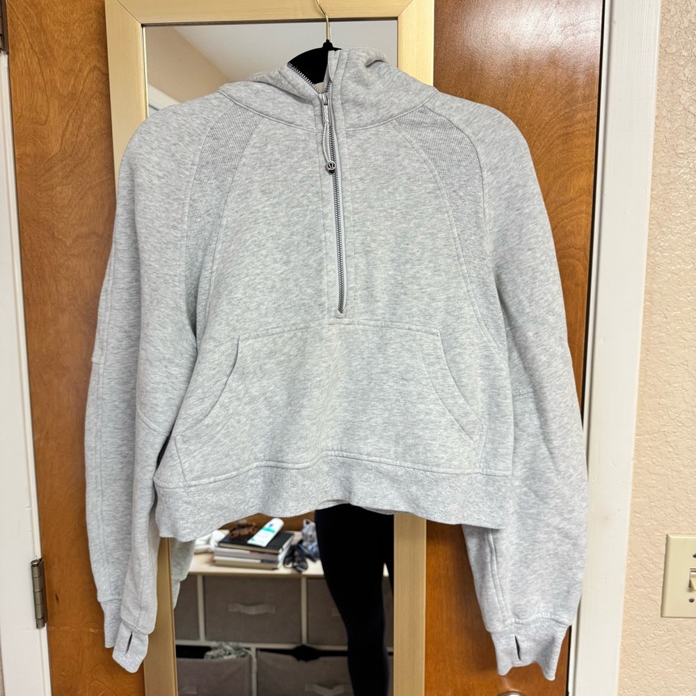 Lululemon Grey Half-Zip Scuba